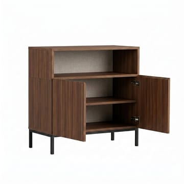 Vindor Sideboard 80x80x40 cm - Milano Walnut och svart - Förvaring - Förvaringsmöbler - Sideboard & skänk
