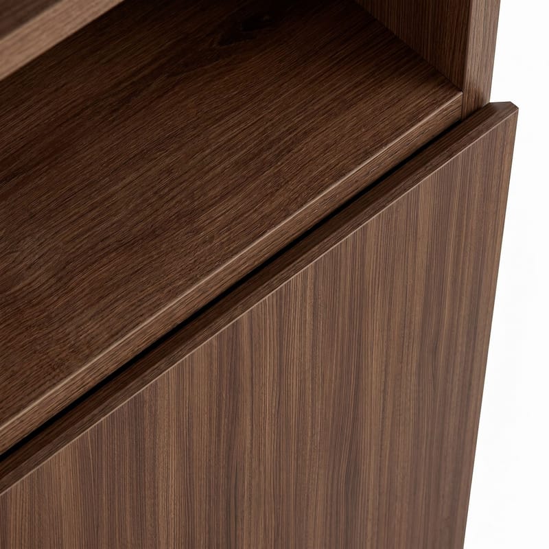 Vindor Sideboard 80x80x40 cm - Milano Walnut och svart - Förvaring - Förvaringsmöbler - Sideboard & skänk