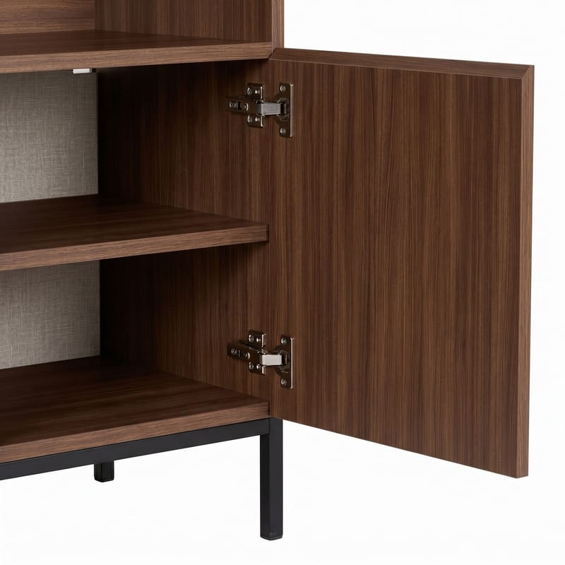 Vindor Sideboard 80x80x40 cm - Milano Walnut och svart - Förvaring - Förvaringsmöbler - Sideboard & skänk