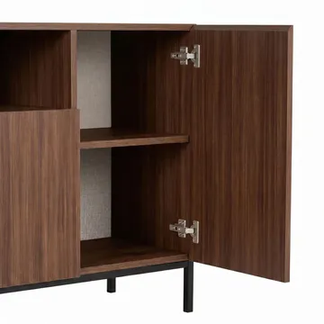Yldran Konsolbord 160x80x40 cm - Milano Walnut och svart - Förvaring - Förvaringsmöbler - Sideboard & skänk