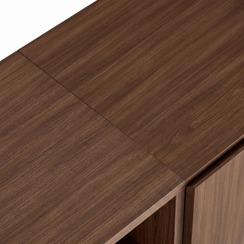 Yldran Konsolbord 160x80x40 cm - Milano Walnut och svart - Förvaring - Förvaringsmöbler - Sideboard & skänk