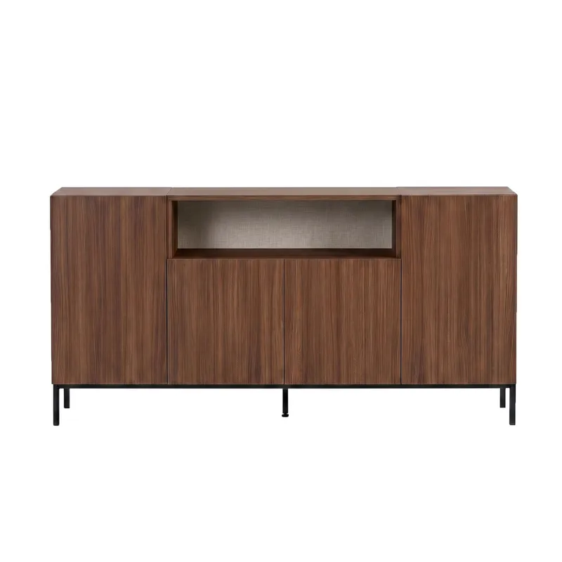 Yldran Konsolbord 160x80x40 cm - Milano Walnut och svart - Förvaring - Förvaringsmöbler - Sideboard & skänk
