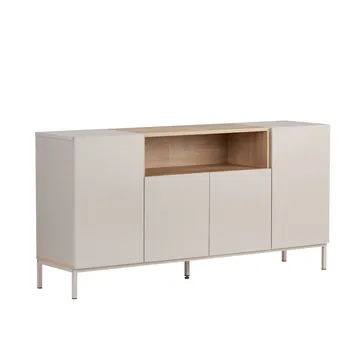Yldran Konsolbord 160x80x40 cm - Sandstone och Sapphire Oak - Förvaring - Förvaringsmöbler - Sideboard & skänk