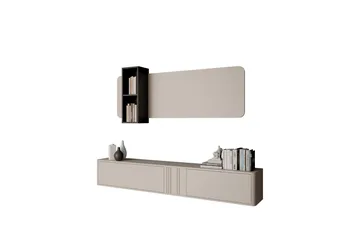 Zalricus Möbelset För Vardagsrum - Beige - Förvaring - Förvaringsmöbler - Möbelset för vardagsrum