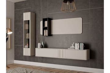 Zalricus Möbelset För Vardagsrum - Beige - Förvaring - Förvaringsmöbler - Möbelset för vardagsrum