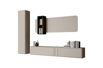 Zalricus Möbelset För Vardagsrum - Beige - Förvaring - Förvaringsmöbler - Möbelset för vardagsrum