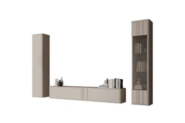 Zalricus Möbelset För Vardagsrum - Beige - Förvaring - Förvaringsmöbler - Möbelset för vardagsrum