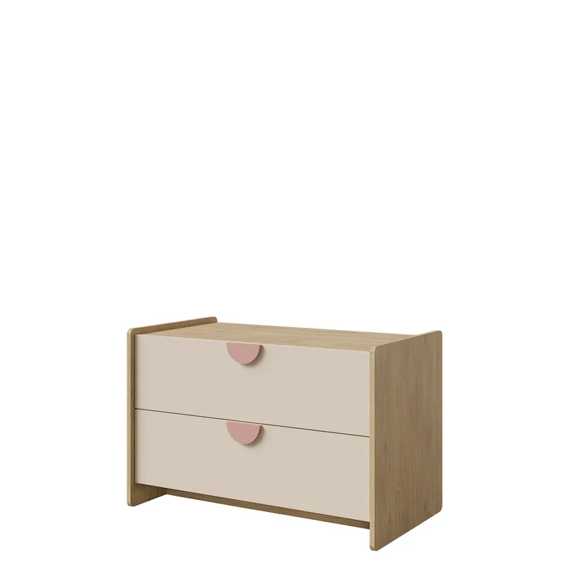 Zarek Sideboard 94 cm - Brun, rosa och beige - Förvaring - Förvaringsmöbler - Sideboard & skänk