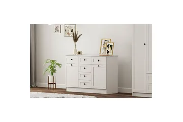 Zavira Byrå 130 cm - Matt Vit - Förvaring - Förvaringsmöbler - Byrå