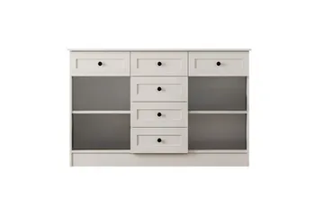 Zavira Byrå 130 cm - Matt Vit - Förvaring - Förvaringsmöbler - Byrå