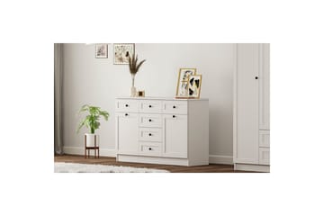 Zavira Byrå 130 cm - Matt Vit - Förvaring - Förvaringsmöbler - Byrå