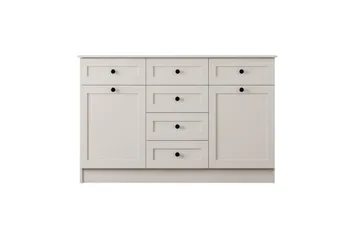 Zavira Byrå 130 cm - Matt Vit - Förvaring - Förvaringsmöbler - Byrå