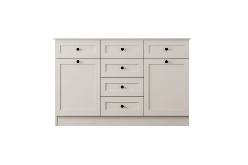 Zavira Byrå 130 cm - Matt Vit - Förvaring - Förvaringsmöbler - Byrå