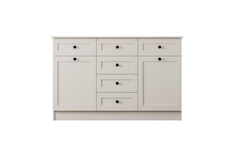 Zavira Byrå 130 cm - Matt Vit - Förvaring - Förvaringsmöbler - Byrå