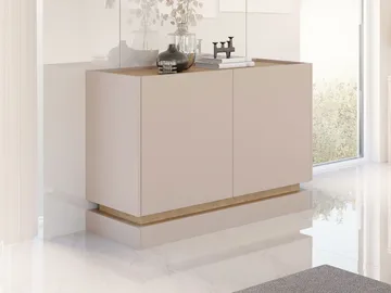 Zelric Skänk 120x37 cm - Beige - Förvaring - Förvaringsmöbler - Sideboard & skänk