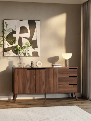 Zelto Skänk 160 cm - Warmia valnöt - Förvaring - Förvaringsmöbler - Sideboard & skänk