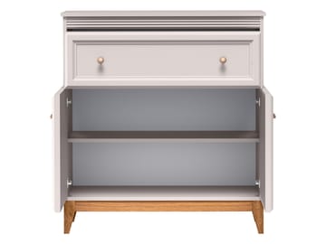 Zeylor Sideboard 92 cm - beige med ben i naturek/guld-kopparfärgade handtag - Förvaring - Förvaringsmöbler - Sideboard & skänk