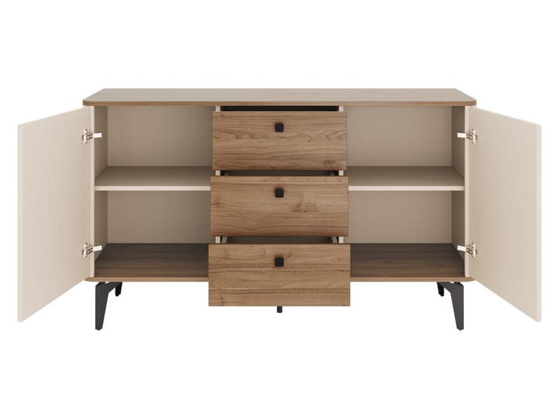 Zeyrin Skänk 141 cm - Beige|brun|svart - Förvaring - Förvaringsmöbler - Sideboard & skänk