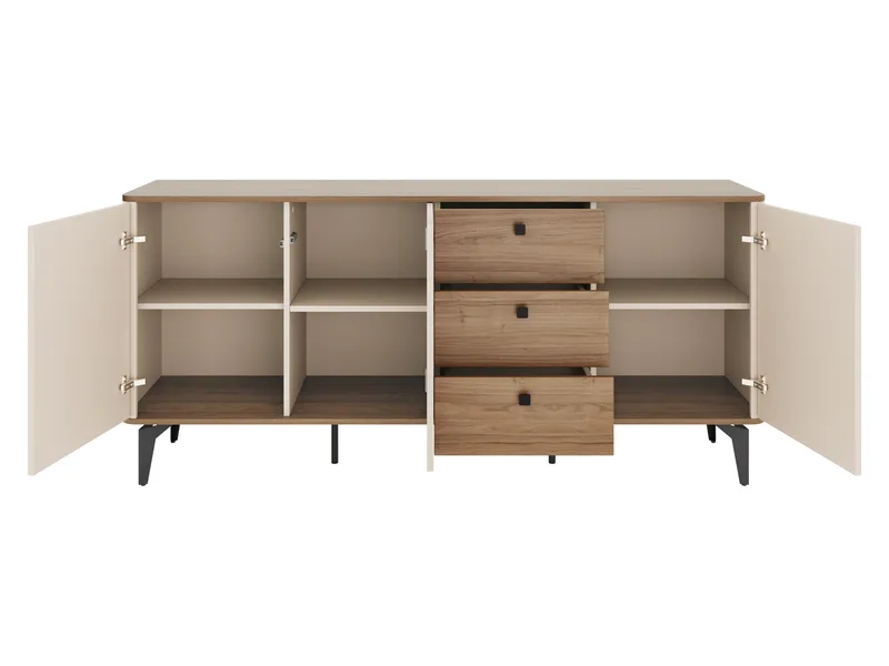 Zeyrin Skänk 180 cm - Brun|beige|svart - Förvaring - Förvaringsmöbler - Sideboard & skänk