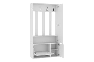Garderob med Spegel Huddinge 100 cm - Ek - Förvaring - Garderober & garderobssystem