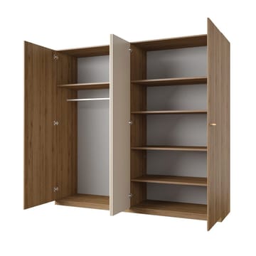 Garderob Vertina 4 Dörrar 2 Speglar - Förvaring - Garderober & garderobssystem