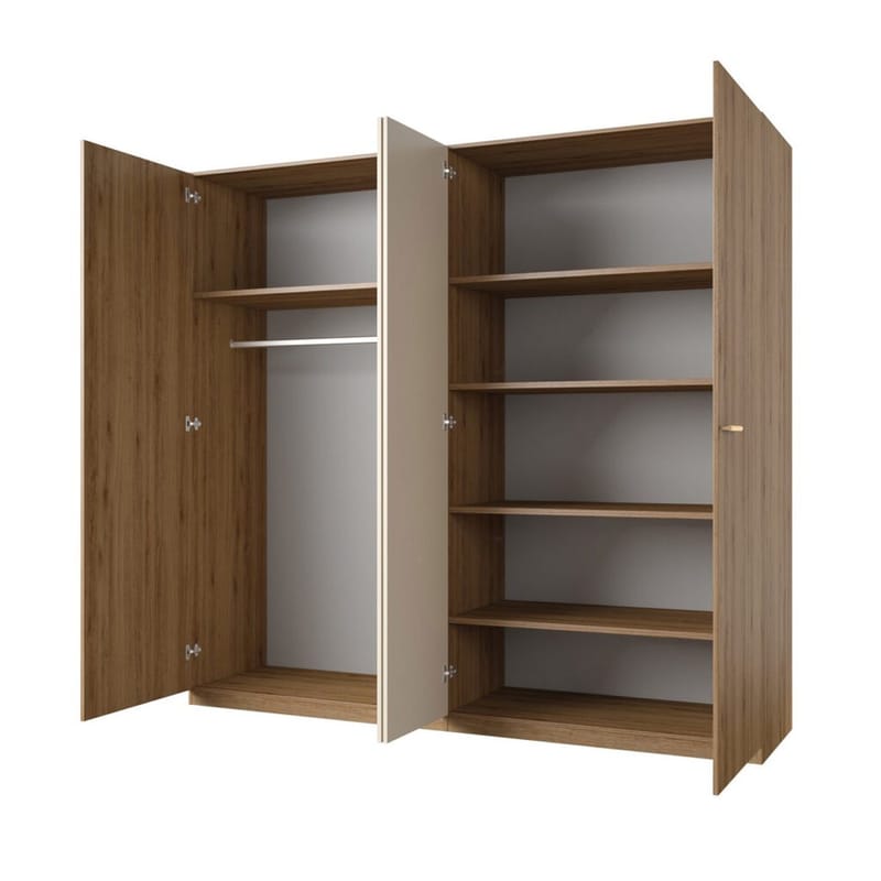 Garderob Vertina 4 Dörrar 2 Speglar - Förvaring - Garderober & garderobssystem