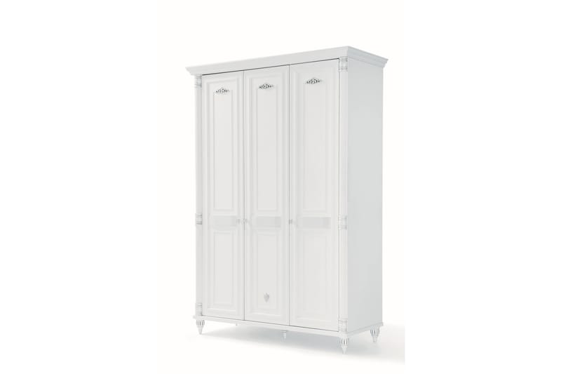 Garderob Pilialoha 140x203 cm Vit - Hanah Home - Garderobsskåp - Garderober & garderobssystem