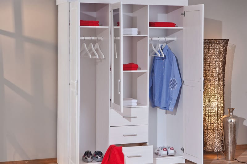 4 Garderob Maior Vit - Vit - Garderober & garderobssystem - Garderobsskåp