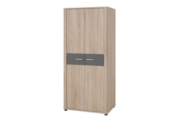 Afarin Garderob 90x202 cm - Brun - Förvaring - Garderober & garderobssystem