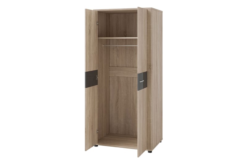 Afarin Garderob 90x202 cm - Brun - Förvaring - Garderober & garderobssystem