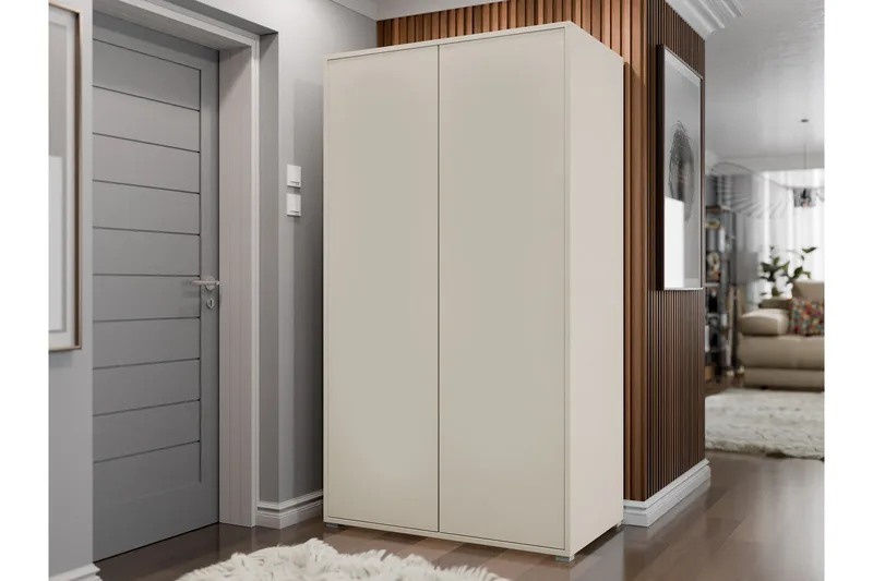 Agawal Garderob 100x178 cm - Beige - Förvaring - Garderober & garderobssystem