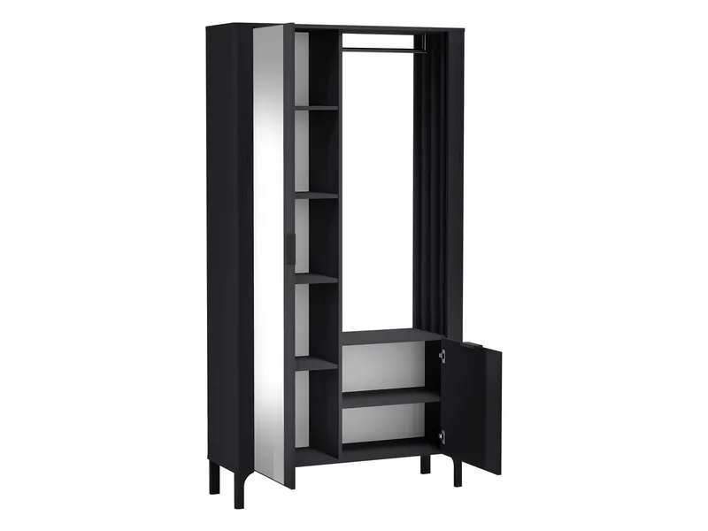 Aggarwal Garderob med Spegel 105 cm - Förvaring - Garderober & garderobssystem