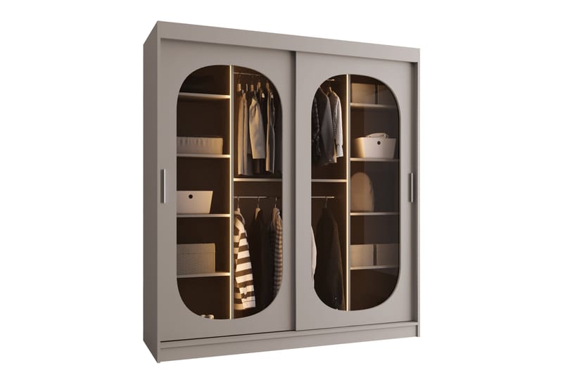 Allegra Garderob 180x200 cm - Beige - Förvaring - Garderober & garderobssystem