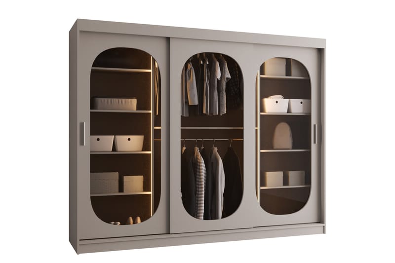 Allegra Garderob 250x200 cm - Beige - Förvaring - Garderober & garderobssystem