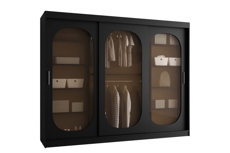 Allegra Garderob 250x200 cm, Svart