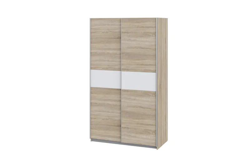 Amyracle Garderob 62x121 cm - Vit/Brun/Grå - Förvaring - Garderober & garderobssystem