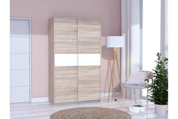 Amyracle Garderob 62x121 cm - Vit/Brun/Grå - Förvaring - Garderober & garderobssystem