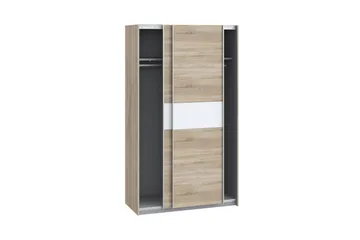 Amyracle Garderob 62x121 cm - Vit/Brun/Grå - Förvaring - Garderober & garderobssystem