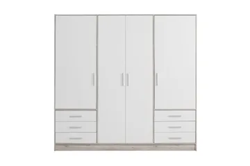 Ashgate Garderob 207 cm - Brun/Vit - Förvaring - Garderober & garderobssystem