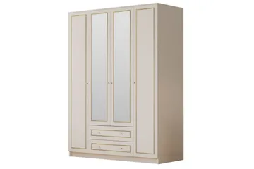 Auric Garderob 140x180 cm - Matt Vit - Förvaring - Garderober & garderobssystem