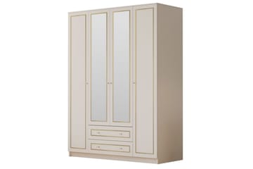 Auric Garderob 140x210 cm - Matt Vit - Förvaring - Garderober & garderobssystem