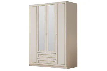 Auric Garderob 140x210 cm - Matt Vit - Förvaring - Garderober & garderobssystem