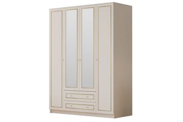 Auric Garderob 140x210 cm - Matt Vit - Förvaring - Garderober & garderobssystem