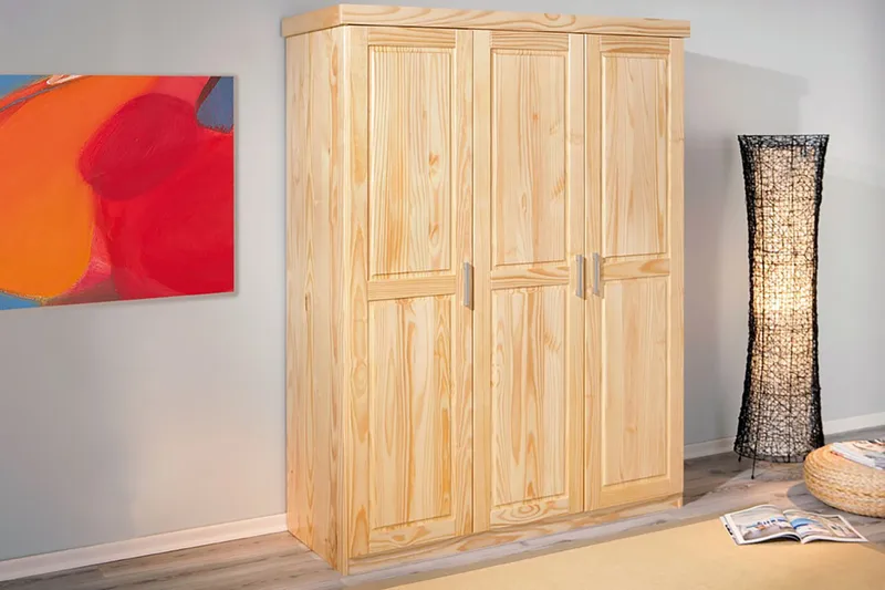 Bailey Garderob 140 cm - Furu - Förvaring - Garderober & garderobssystem