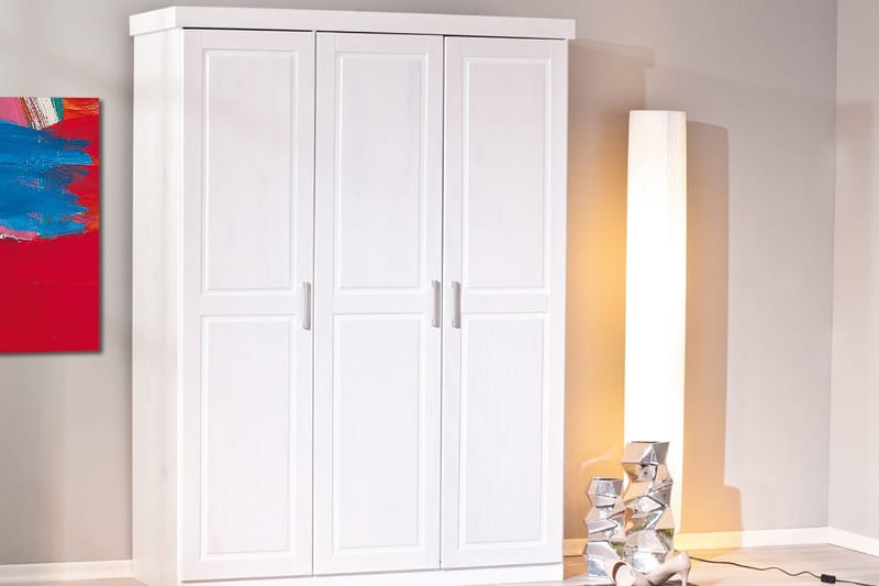 Bailey Garderob 140 cm - Vit - Förvaring - Garderober & garderobssystem