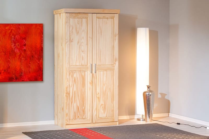 Bailey Garderob 95 cm - Furu - Förvaring - Garderober & garderobssystem