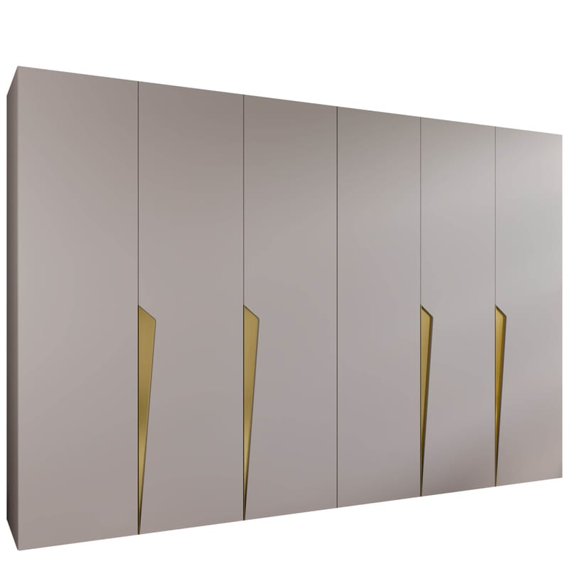 Barile Garderob 300 cm, cashmere, guld