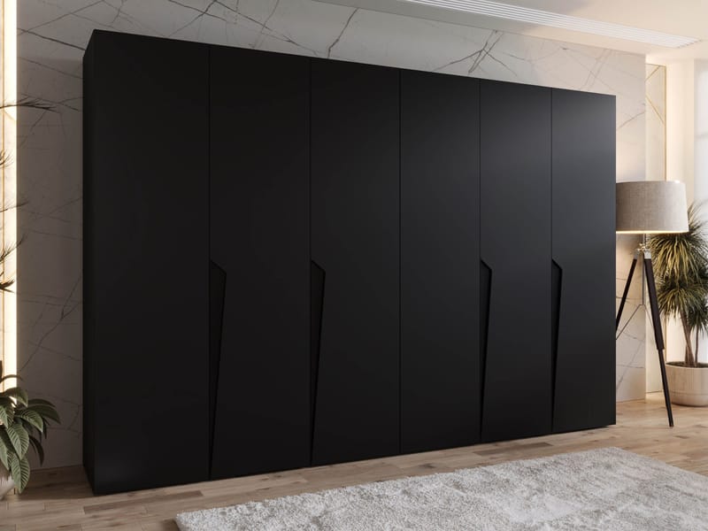 Barile Garderob 300 cm - svart - Förvaring - Garderober & garderobssystem