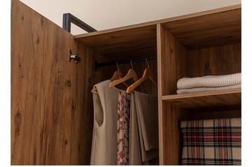 Batler Garderob 52x104 5 Dörrar - Natur - Förvaring - Garderober & garderobssystem