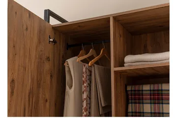 Batler Garderob 52x104 5 Dörrar - Natur - Förvaring - Garderober & garderobssystem